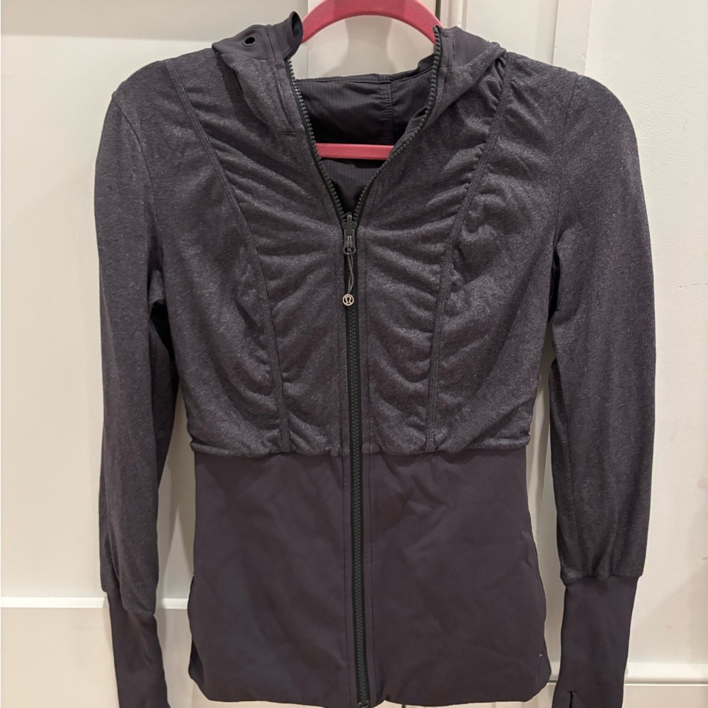 Lululemon dance studio Gray Zip-Up Jacket